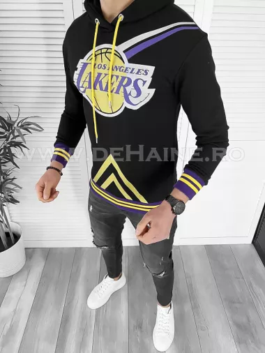 Hanorac barbati negru slim fit K013 13-3